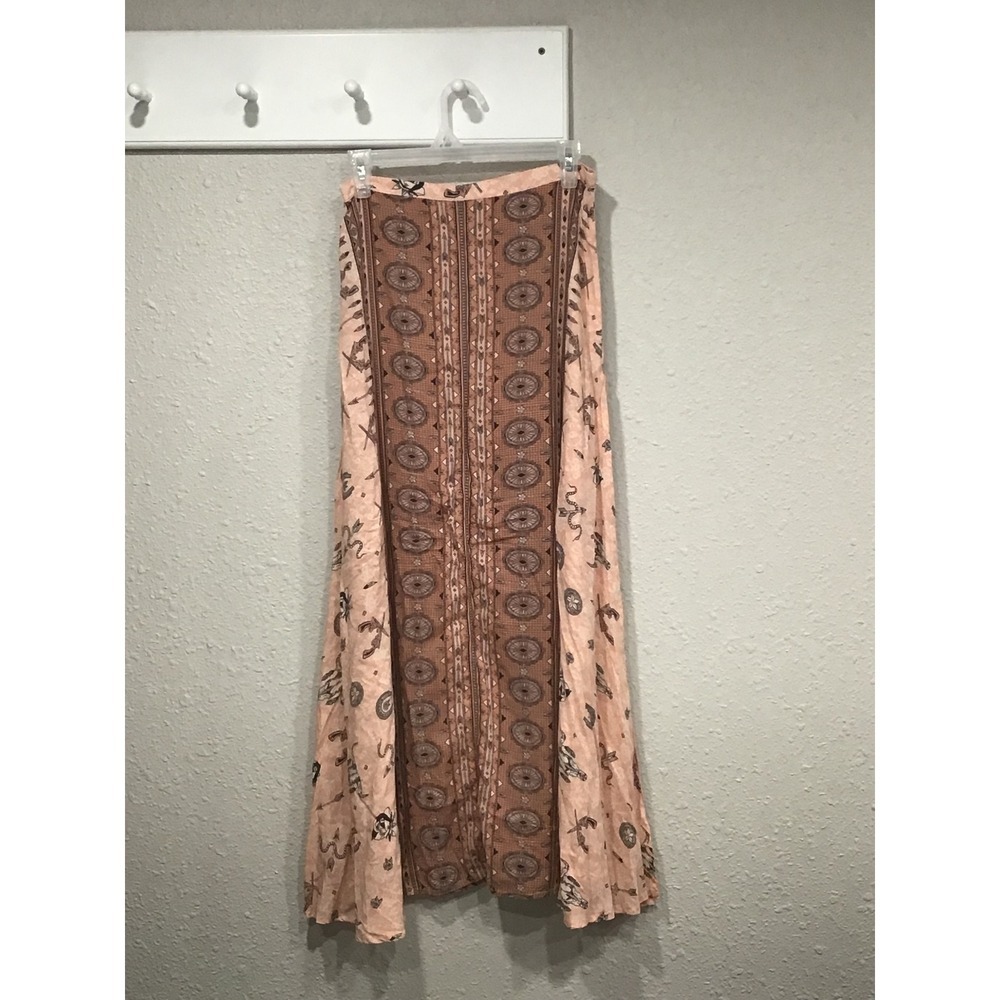 Vtg Rare Spell & The Gypsy Collective Coyote Maxi Split Skirt M Boho Festival - Picture 6 of 10
